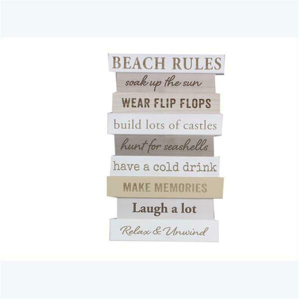 Youngs Wood Beach Rules 3D Wall Sign 61568